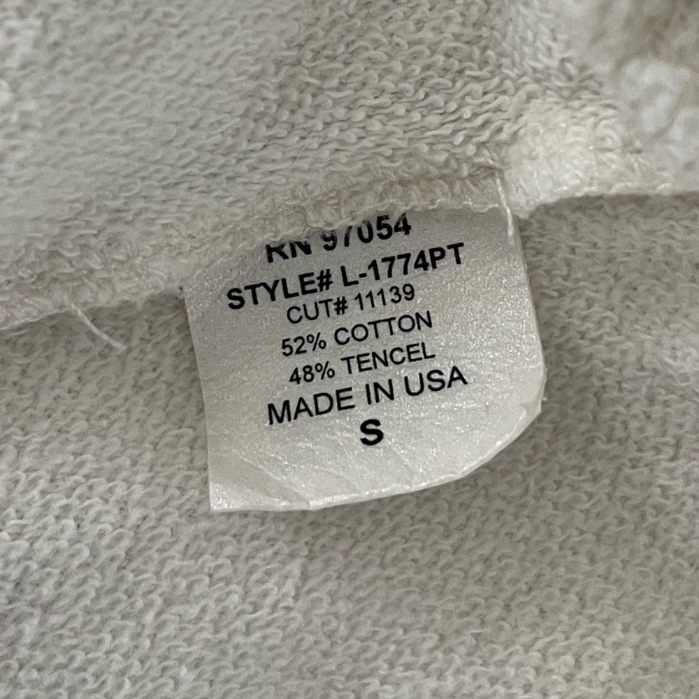 LANSTON x REVOLVE | One Shoulder Cotton Blend Pullover in Cream | Size Small - Picture 8 of 9